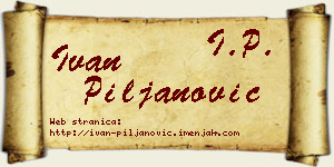 Ivan Piljanović vizit kartica